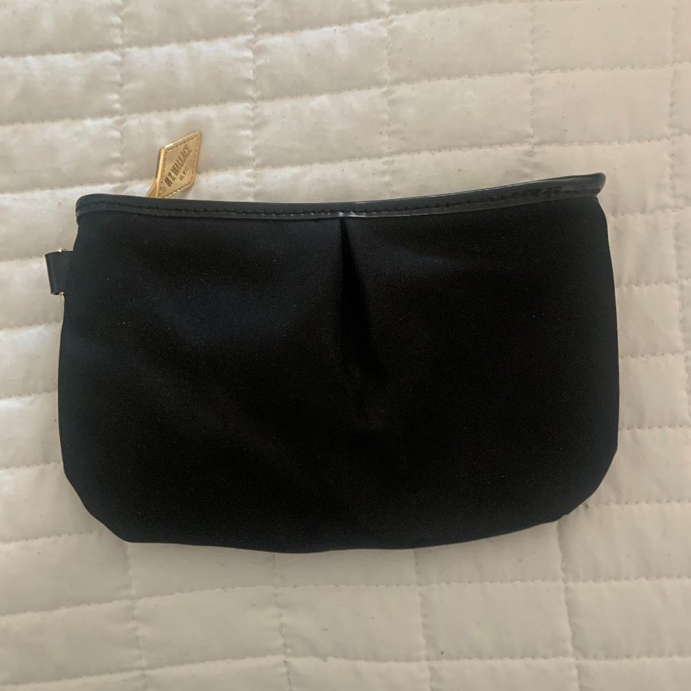 MZ WALLACE New York Black Leather Trim Pouch